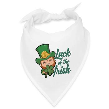 Leprechaun Kobold St. Patricks Day Irland - Bandana - Weiß - Vorne