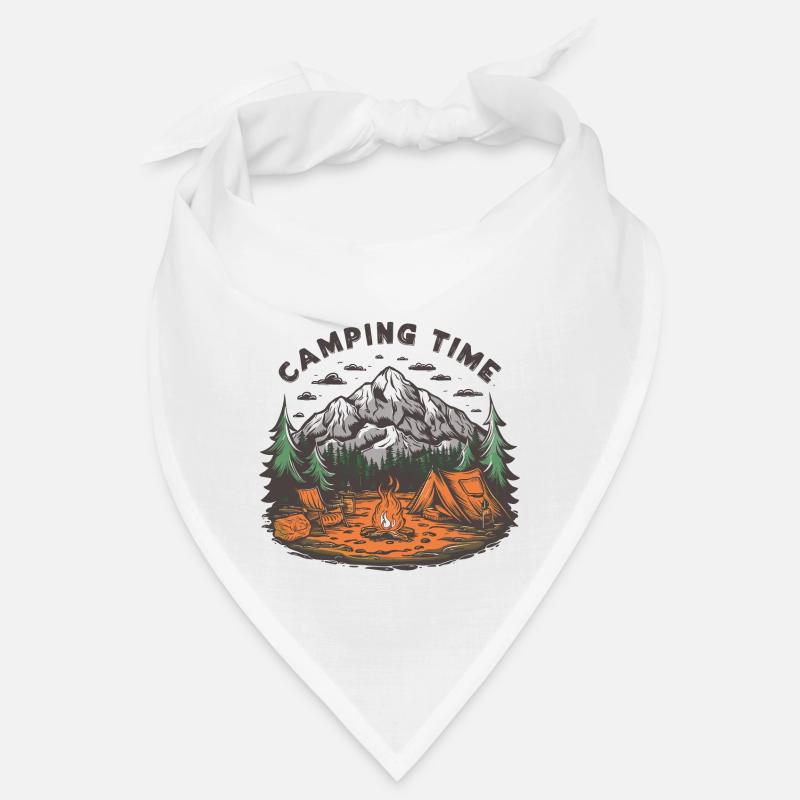 Camping Voyage dans le temps Aventure Vacances Feu de camp Bandana