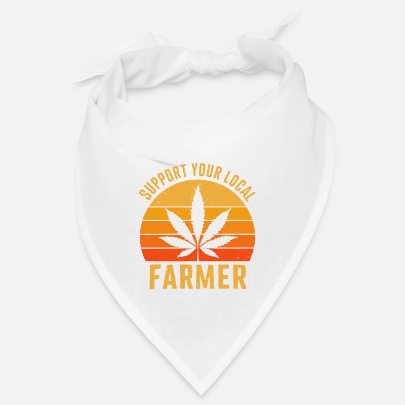 Support Your Local Farmer Retro Marijuana Cannabis Bandana