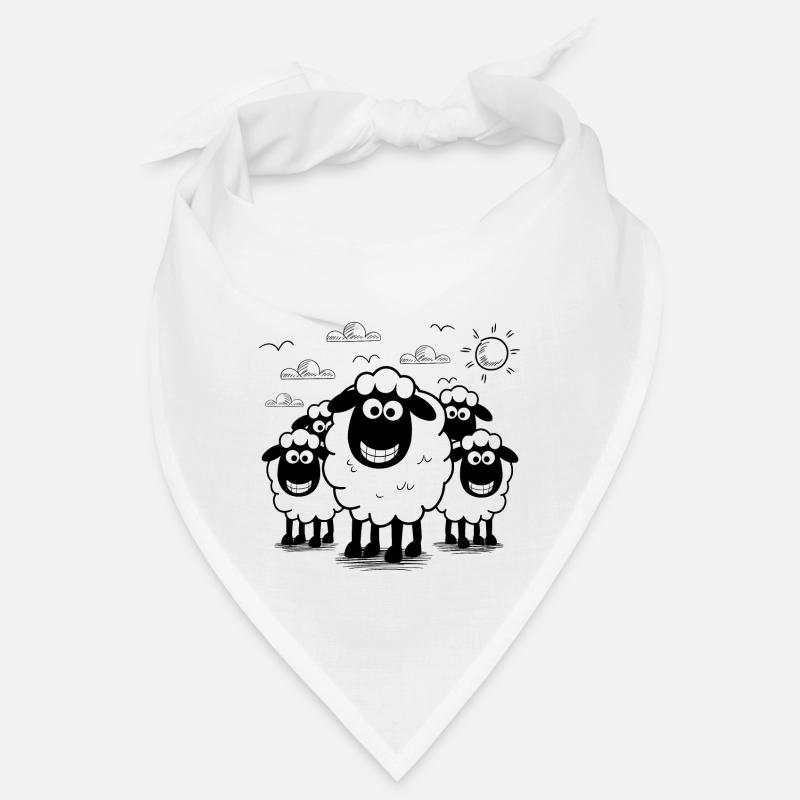 Funny Sheep Flock Animals Bandana