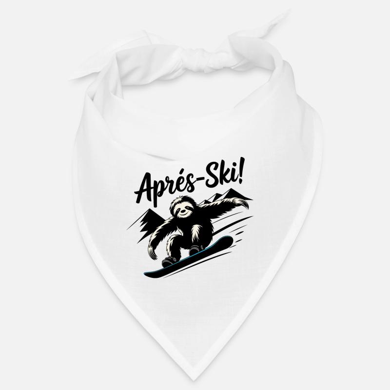 Sloth Faultier Snowboard Apres Ski Bandana