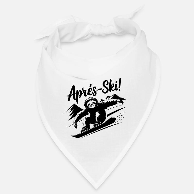 Sloth Faultier Snowboard Apres Ski Bandana