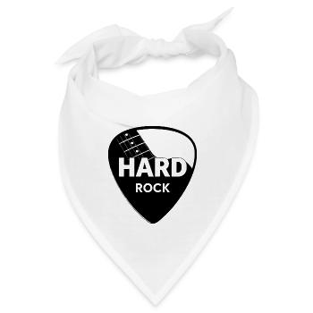 Hard Rock Gitarren-Plektrum - Bandana - Weiß - Vorne