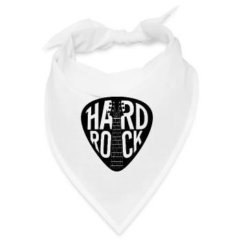 Hard Rock Gitarren-Plektrum - Bandana - Weiß - Vorne