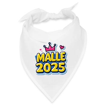 Malle 2025 Mallorca-Fans Sprüche - Bandana - Weiß - Vorne