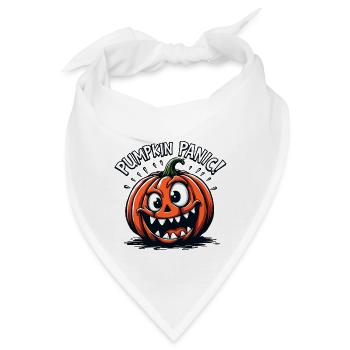 Pumpkin Panic Halloween - Bandana - Weiß - Vorne
