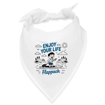 Enjoy Your Life - Flappach SUP-Spaß - Bandana - Weiß - Vorne