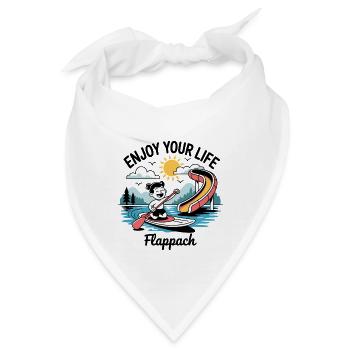 Enjoy Your Life - Flappach SUP-Spaß - Bandana - Weiß - Vorne