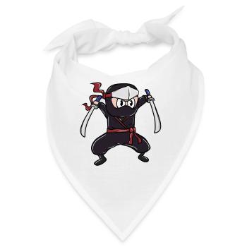 Perfektes Kinder Samurai, Ninja, Ninjas Geschenk - Bandana - Weiß - Vorne
