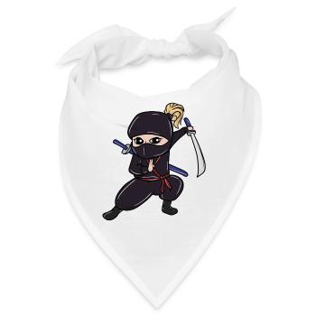 Perfektes Kinder Samurai, Ninja, Ninjas Geschenk - Bandana - Weiß - Vorne