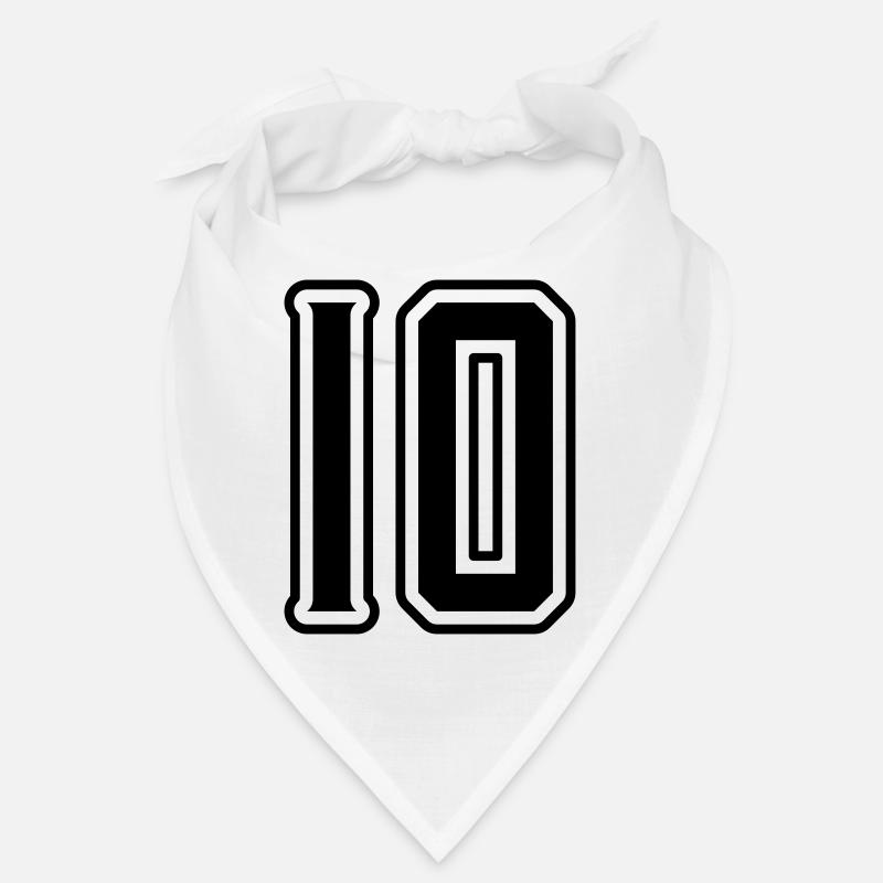 10 Zahl symbol Bandana
