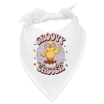 Groovy Easter - Bandana - Weiß - Vorne