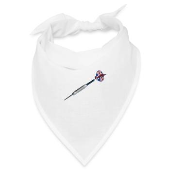 Großbritannien Dartpfeil - Bandana - Weiß - Vorne