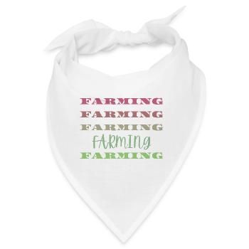 Landwirtschaft - Bandana - Weiß - Vorne