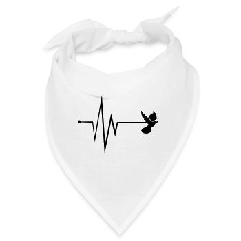 Taube Puls - Bandana - Weiß - Vorne