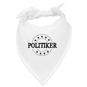 Politiker Beruf - Bandana - Weiß - Vorne
