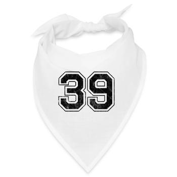 Anzahl 39 - Bandana - Weiß - Vorne
