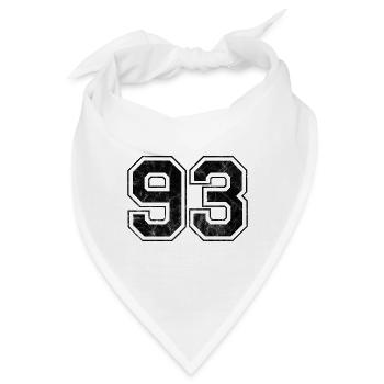 Anzahl 93 - Bandana - Weiß - Vorne