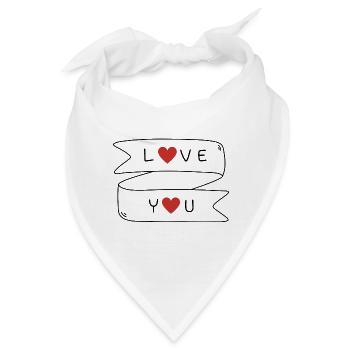 süße Babysprüche Babykleidung Kinderkleidung - Bandana - Weiß - Vorne