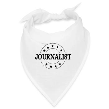 Journalist Beruf - Bandana - Weiß - Vorne