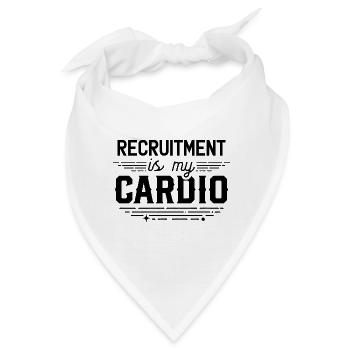 Recruitment Ist Meine Ausdauer Recruiter Rekruter - Bandana - Weiß - Vorne
