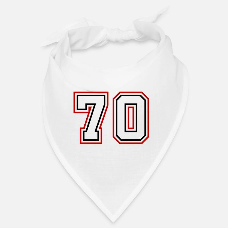70 Zahl nummer Bandana