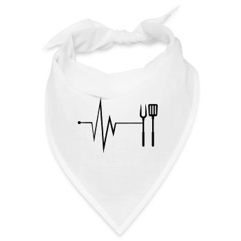 Grillzange Grillen Puls - Bandana - Weiß - Vorne
