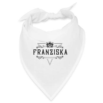 Franziska Name - Bandana - Weiß - Vorne