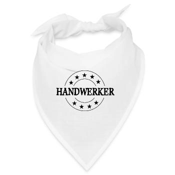 Handwerker Beruf - Bandana - Weiß - Vorne