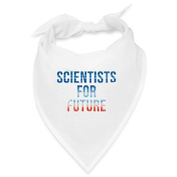 Scientists for Future | Warming Stripes - Bandana - Weiß - Vorne