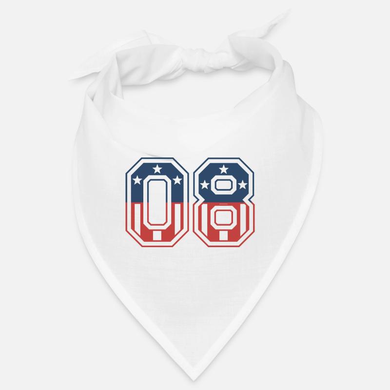 Numéro 08 États-Unis Bandana