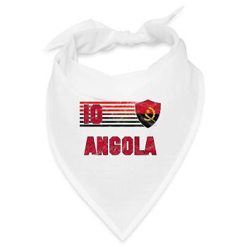 Angola Fußball Mannschaft - Bandana - Weiß - Vorne