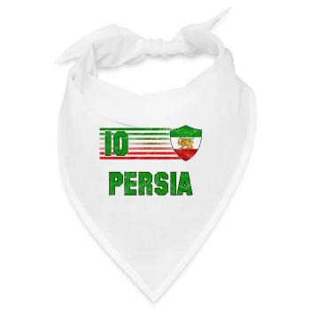 Persien Fußball Mannschaft - Bandana - Weiß - Vorne