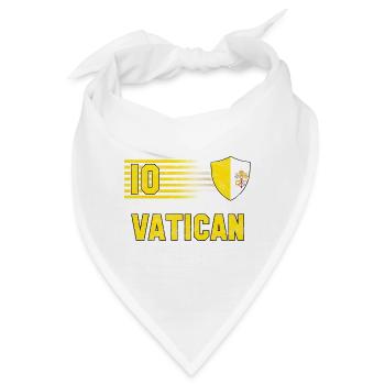 Vatikan Fußball Mannschaft - Bandana - Weiß - Vorne