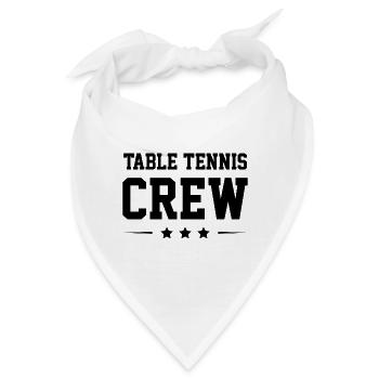 Table Tennis Crew - Bandana - Weiß - Vorne