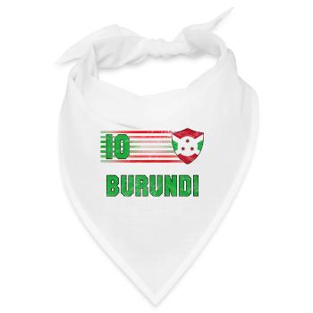 Burundi Fußball Mannschaft - Bandana - Weiß - Vorne