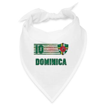 Dominica Fußball Mannschaft - Bandana - Weiß - Vorne