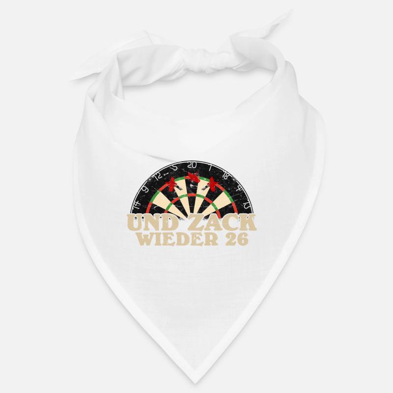 Drôle de fléchette disant jeu de fléchettes cadeau - Bandana - blanc