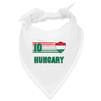 Ungarn Fußball Mannschaft - Bandana - Weiß - Vorne