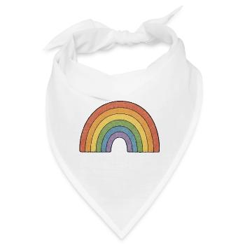 TINY ACTIVISTS | Regenbogen - Bandana - Weiß - Vorne
