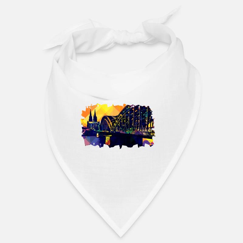 Vue de la cathédrale de Cologne Popart Bandana