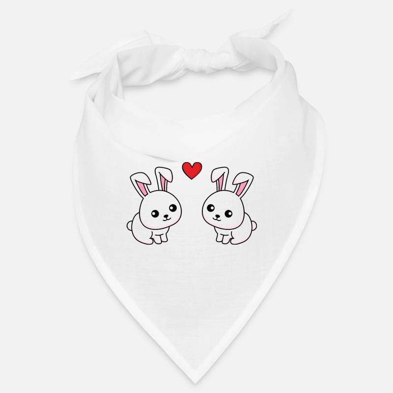 Rabbit Comic Couple Love Bandana