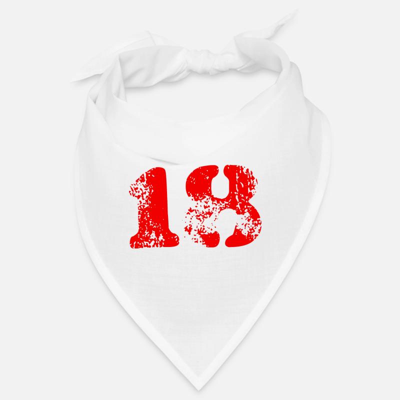 18 Zahl Symbol Bandana