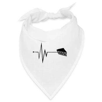 Apfelkuchen Puls - Bandana - Weiß - Vorne