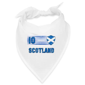 Schottland Fußball Mannschaft - Bandana - Weiß - Vorne