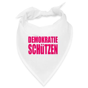 demokratie schützen - Bandana - Weiß - Vorne