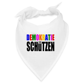 demokratie schützen - Bandana - Weiß - Vorne