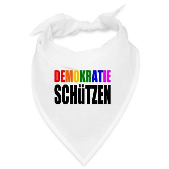 demokratie schützen - Bandana - Weiß - Vorne