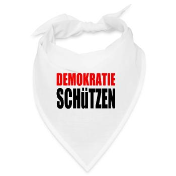 demokratie schützen - Bandana - Weiß - Vorne