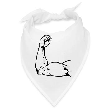 Power Arm - Bandana - Weiß - Vorne